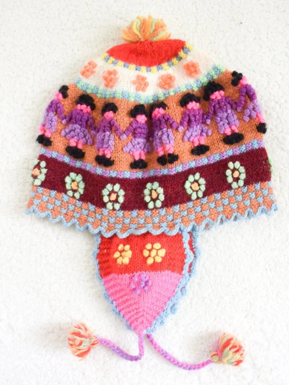 *Handmade* Colorful Peruvian Beanie